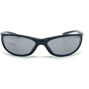 Dunlop Sport DUS156 CAT 2 Shiny Black Wrap Frame/Gray Mirrored CAT 2 Sunglasses